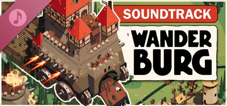 Official Wanderburg Soundtrack cover with a mobile castle and the Wanderburg title